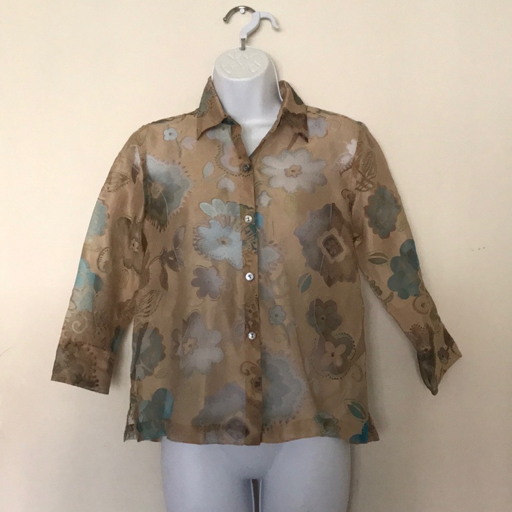Sheer Fall Colors West End Button Down Shirt
